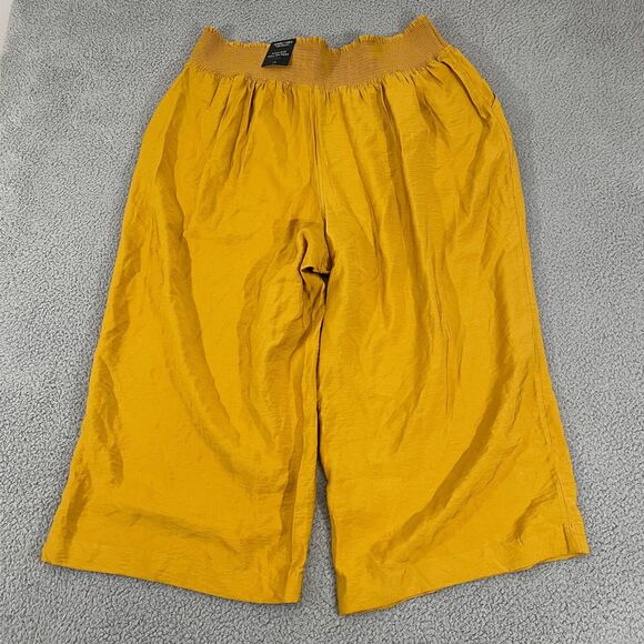 NWT Simply Vera Vera Wang Pull-On Pants Women 2X Gold High-Rise Wide Leg - Picture 6 of 11